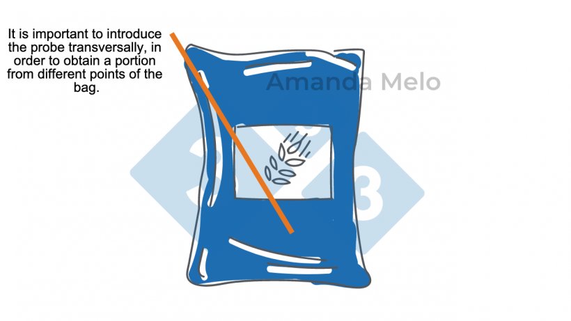 Figure 3. Diagram&nbsp;of bag sampling with short probe.
